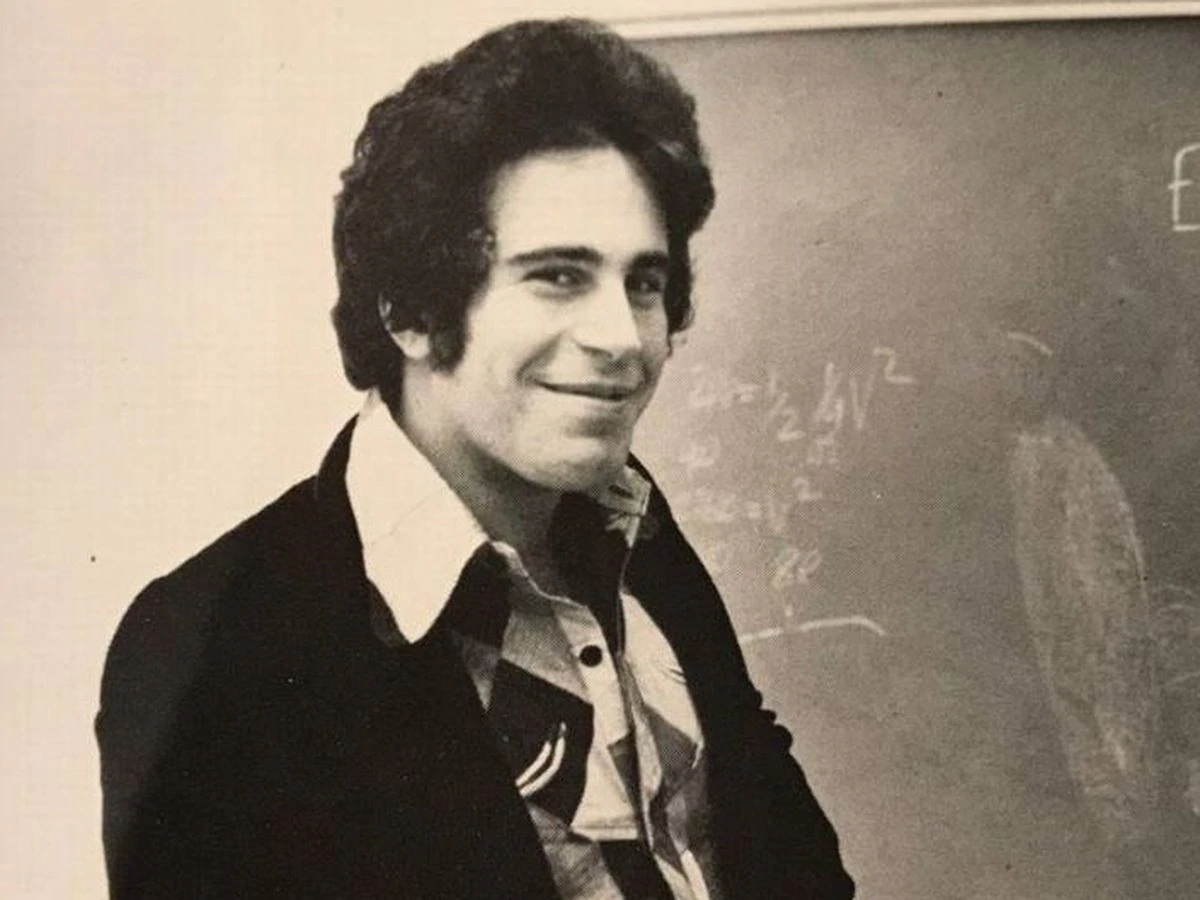 Epstein as a young handsome math lecturer.
